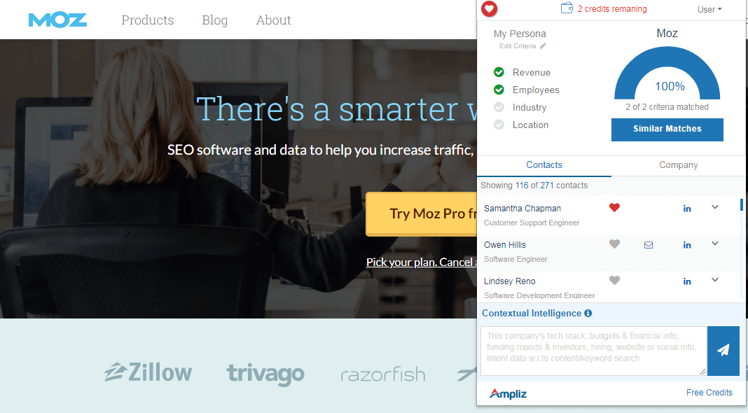Ampliz - Best Sales Prospecting Tool