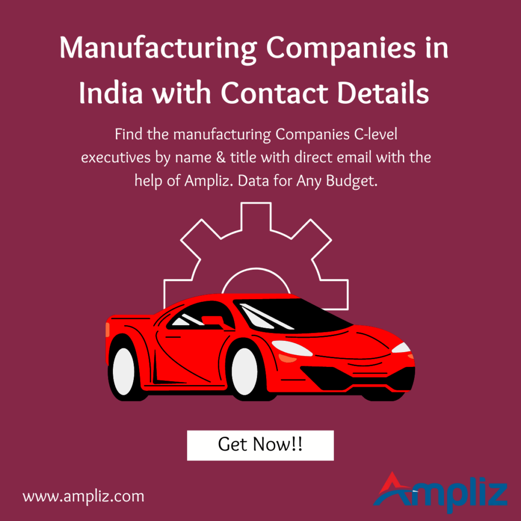 manufacturing companies in India